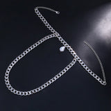 Stonefans High Heel Anklet Zircon Water Drop Foot Ankle Beach Foot Jewelry