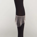 Tassel Rhinestone Anklets for Women Calf Chain Anklet Bracelet