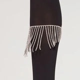 Tassel Rhinestone Anklets for Women Calf Chain Anklet Bracelet