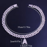 Stonefans Rhinestone Initial Letter Necklace