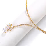 Stonefans Baroque Rhinestone Necklace for Women