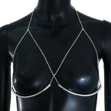 Stonefans Beach Metal Chain Chest Bracket Bra Clothing for Women