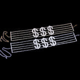 Stonefans Dollar Rhinestone Necklace Choker Crystal Collar Party Jewelry