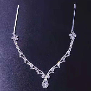 Stonefans Rhinestone Bridal Headpiece Crystal Hair Chain
