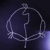 Stonefans Rhinestone Bridal Headpiece Crystal Hair Chain