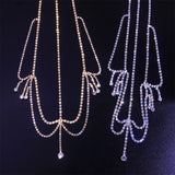 Stonefans Rhinestone Bridal Headpiece Crystal Hair Chain