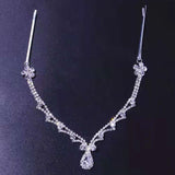Stonefans Rhinestone Bridal Headpiece Crystal Hair Chain
