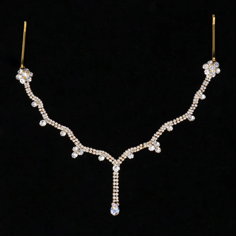 Stonefans Indian Pendant Forehead Chain Jewelry Tiara