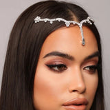 Stonefans Indian Pendant Forehead Chain Jewelry Tiara