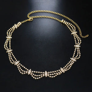 Stonefans Rhinestone Hair Chain Bohemian Headband