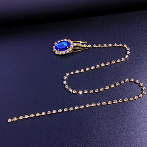 Stonefans Crystal Forehead Chain Tassel Hair Accesories for Women