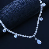Bohemia Rhinestone Head Chain Forehead Pendant Crystal Hair Chain Headdress