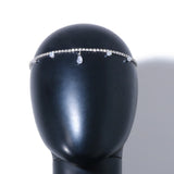 Bohemia Rhinestone Head Chain Forehead Pendant Crystal Hair Chain Headdress