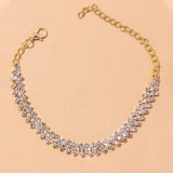 Stonefans Rhinestone Chain Anklet Bracelet for Women