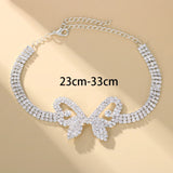 Stonefans Boho Rhinestone Butterfly Anklet Bracelet for Women