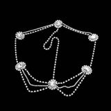 Stonefans Boho Bridal Hair Chain Rhinestone Wedding Jewelry