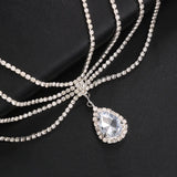 Stonefans Boho Bridal Rhinestone Head Chain Headbands for Women