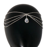 Stonefans Boho Bridal Rhinestone Head Chain Headbands for Women