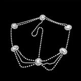 Stonefans Boho Bridal Wedding Head Chain Rhinestone Hair Jewelry