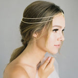 Stonefans Boho Bling Head Chain Wedding Hair Jewelry