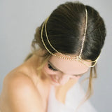 Stonefans Boho Bling Head Chain Wedding Hair Jewelry