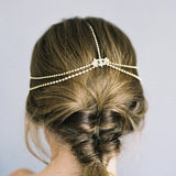 Stonefans Boho Bling Head Chain Wedding Hair Jewelry