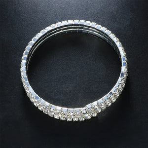 Stonefans Boho Layer Crystal Bracelet Arm Cuff Armlet Rhinestone Bangles