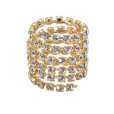Stonefans Boho Rhinestone Headband for Women Crystal Hair Jewelry Cuff