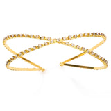 Stonefans Boho Rhinestone Headband for Women Crystal Hair Jewelry Cuff