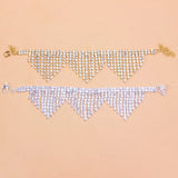 Boho Rhinestone Tassel Anklet Foot Jewelry Crystal High Heel Chain