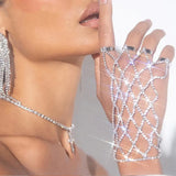 Stonefans Boho Rhinestone Harness Finger Bracelet for Women