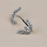 Stonefans Leaf Hand Bracelet Palm Cuff Bangle for Women