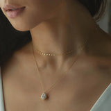 Stonefans CZ Zircon Water Drop Pendant Necklace for Bridal