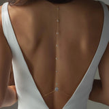 Stonefans CZ Zircon Water Drop Pendant Necklace for Bridal