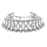 Stonefans Rhinestone Bracelet Bridal Charms Bohemian Bangle Hollow Jewelry
