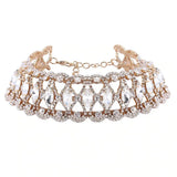 Stonefans Rhinestone Bracelet Bridal Charms Bohemian Bangle Hollow Jewelry