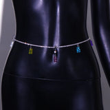 Stonefans Colorful Bear Waist Chain Gothic Belt Indian Jewelry