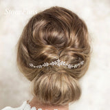 Stonefans Bridal Hair Accessories Leaves Rhinestone Crystal Headband