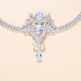 Stonefans Crystal Hair Band Zircon Bridal Head Chain Elastic Headband