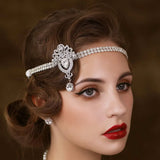 Stonefans Crystal Hair Band Zircon Bridal Head Chain Elastic Headband
