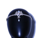 Stonefans Crystal Hair Band Zircon Bridal Head Chain Elastic Headband