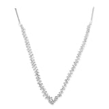 Stonefans V Shape Crystal Forehead Chain Wedding Jewelry