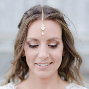 Stonefans Zircon Forehead Chain Headpiece Wedding Accessories
