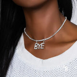 Stonefans Rhinestone Choker Necklace