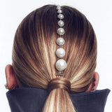 Stonefans Bead Tassel Braid Hair Chain Clip Pearl Comb Jewelry