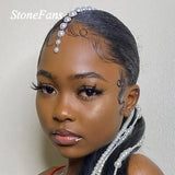 Stonefans Bead Tassel Braid Hair Chain Clip Pearl Comb Jewelry