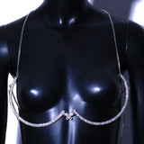 Stonefans Butterfly Chest Bra Chain Harness for Women