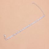 Stonefans Double Layer Anklet Rhinestone Foot Jewelry for Women