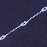Stonefans Evil Eye Tennis Choker Rhinestone Necklace for Women