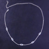 Stonefans Evil Eye Tennis Choker Rhinestone Necklace for Women